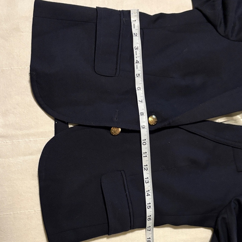 J.Crew Classic “Schoolboy” Navy Blazer with Gold Accents - Picture 6 of 11